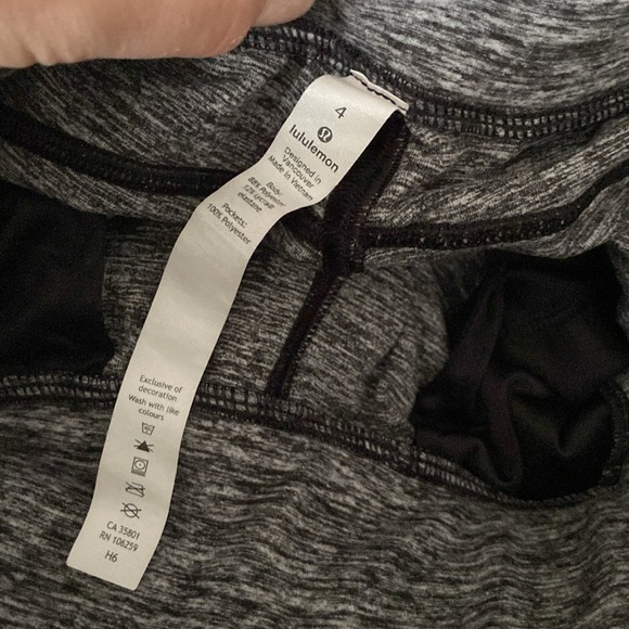Two piece- Size 4 Womens lululemon tracksuit -heathered grey colour. - Picture 8 of 9